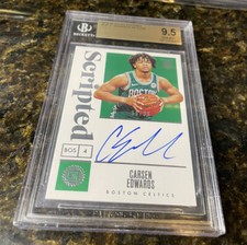 2019 ENCASED  Carsen Edwards BGS 9.5/10 Hard Auto 59/99 RC ROOKIE CELTICS POP 33