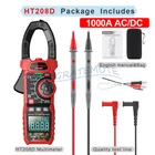 HABOTEST HT208A/D Digital Multimeter Tester AC DC Volt Ohm Hz Amp Clamp Meter
