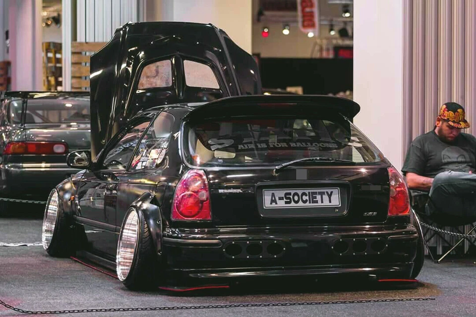 Juego de 4 piezas de arcos de rueda de carrocería ancha para Honda Civic 75 mm 3,5" Foto 2 de 4