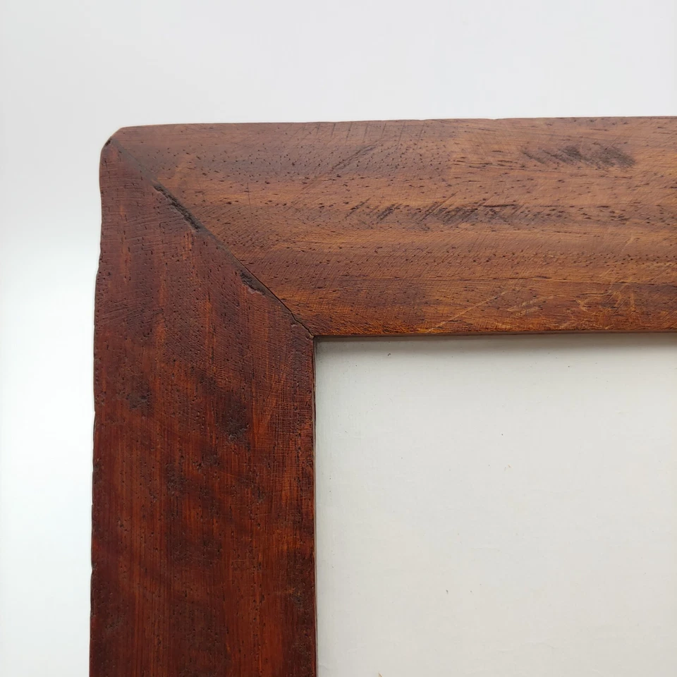 Anthropologie Reclaimed Wood Photo Picture Frame 4x6 Dark Brown Rustic Primitive - Image 4 of 4