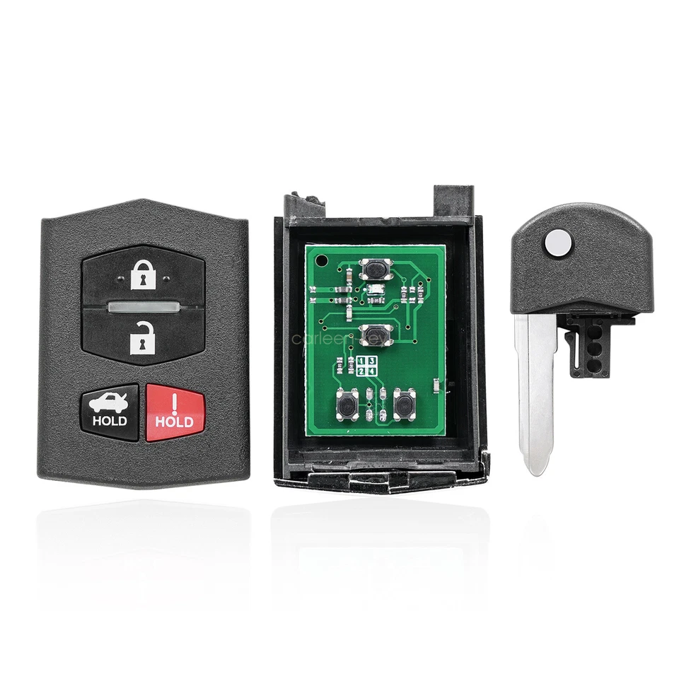 Llavero de control remoto abatible para Mazda 3 2010 2011 2012 2013 BGBX1T478SKE125-01 Foto 4 de 4