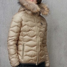 Piumino Donna Blauer Con Cappuccio E Pelliccia 25WBLDC03096 301LT Beige