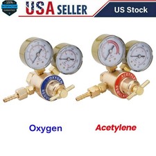 Brass Oxygen  Acetylene Regulators Set for Welding Fit Victor Gas Torch Cutting