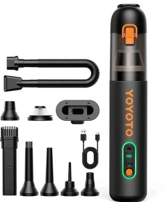 Yoyoto Cordless 4in1 Car Vacumm, 21000Pa Ultra Light. Mini Vacuum Cleaner