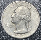 1932-S Washington Silver Quarter 25c Choice VF Very Fine Key Date