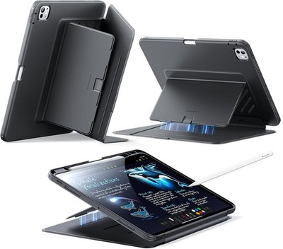 Hülle für iPad Pro 13 Zoll   Flip-Case mit Magneten, 25 60° Winkel, Stift-Halter