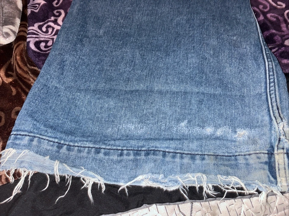 Calça jeans Jnco carga larga perna larga 42 cintura folgada estilo Y2K azul jeans - Imagem 4 de 4