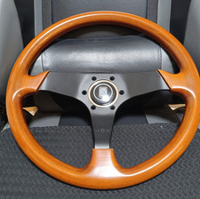 Nardi Personal Wood Steering Wheel 360mm Vintage Horn Button Made In Italy Jdm