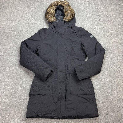 North Face Jacke Damen X Small schwarz Dryvent Daunenparka isoliert Kapuze Lady