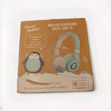 Planet buddies wired headphones with penguin