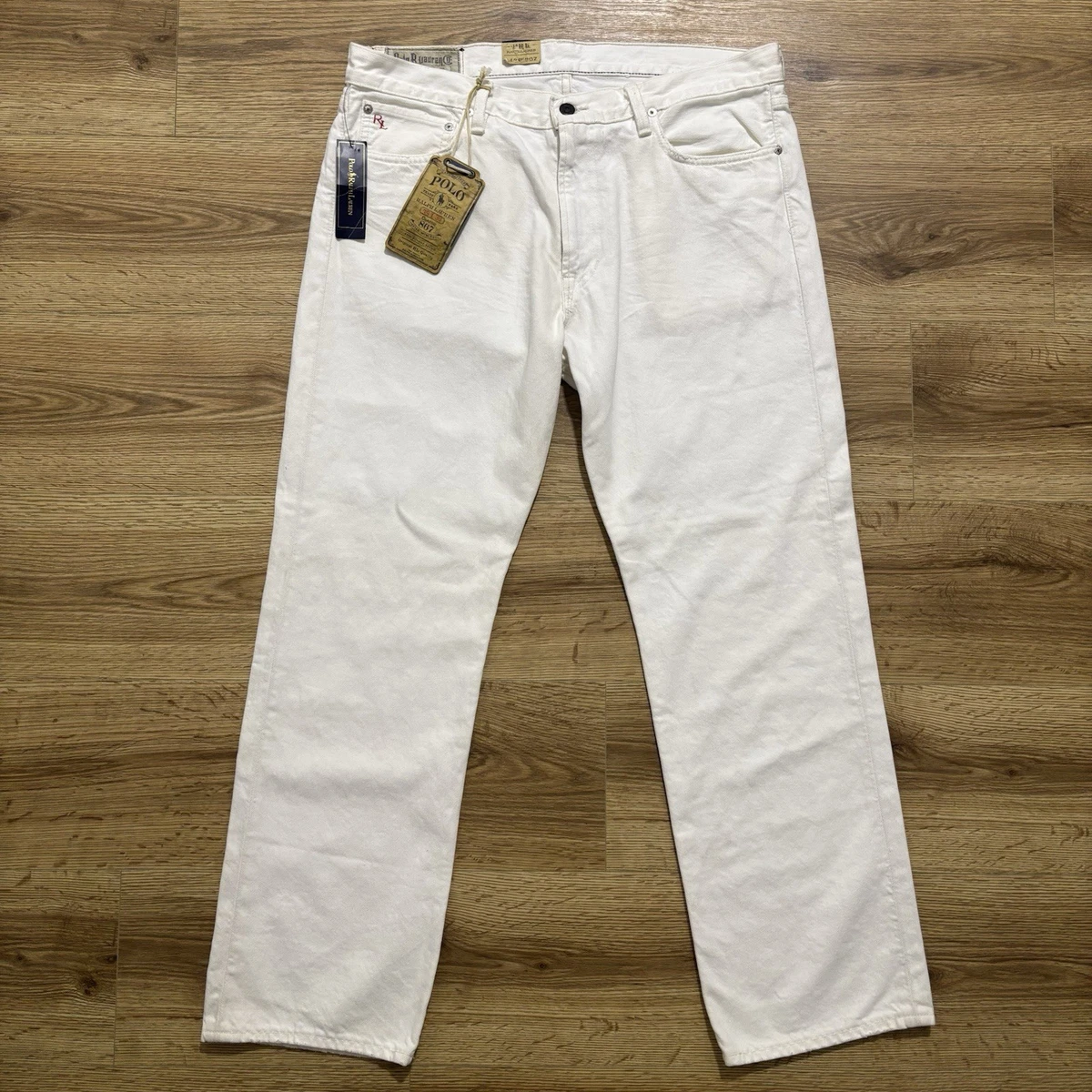 Polo Ralph Lauren White Classic Jeans for Men for sale | eBay