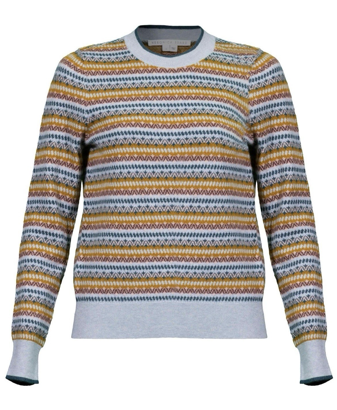 Veronica Beard Florian Pullover Multi Striped Cre… - image 21