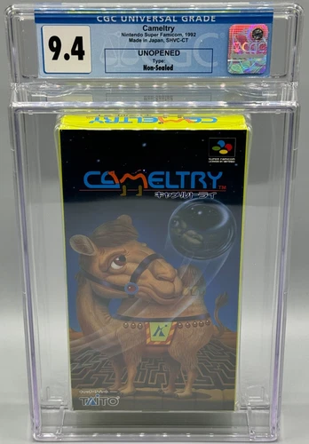 Cameltry Nintendo Super Famicom JP Version Unopened CGC 9.4 Graded