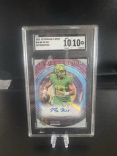 2022–23 Bowman U Inception Bo Nix AUTO SGC 10/10 Gem Mint Rookie Fuscia Foil /75