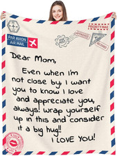 Mom Blanket Gift for Birthday, Anniversary, Mother's Day, Christmas