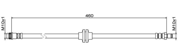 Metzger 4111833 Bremsschlauch FüR Renault-image