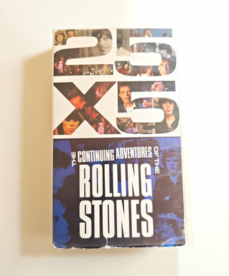 25 x 5 Continuing Adventures Rolling Stones VHS Rock 1989 Finch Jagger