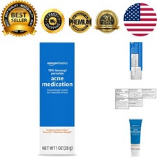 Natural 10 Benzoyl Peroxide Gel   Maximum Strength Acne Treatment, 1 Oz