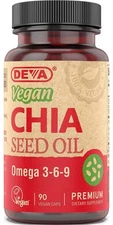 DEVA Vegan Vitamins Chia Seed Oil, Packed with Omega 3, 6, 9 and Other Essential