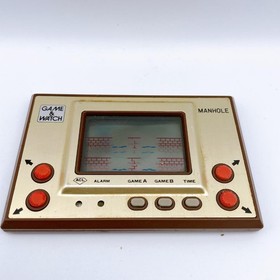 Nintendo Game & Watch Manhole MH-08 Gold Series 1981 LCD Handheld Japan