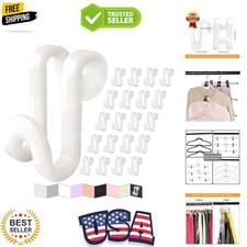 Clothes Hanger Connector Hooks, Outfit Hangers, Hanger Extender Clips, Cascad...