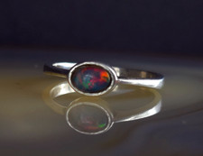 Ring Silber 925 Opal triplette mehrfarbig 18,5 mm Perli - elegant & schimmernd
