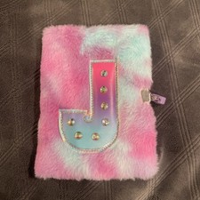 Fuzzy Diary/notebook, With Lock Letter/ Monog...