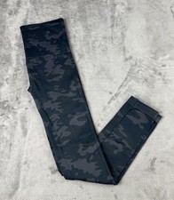 Spanx Look At Me Now Seamless Cropped Leggings Black Camo Womens Size Medium
