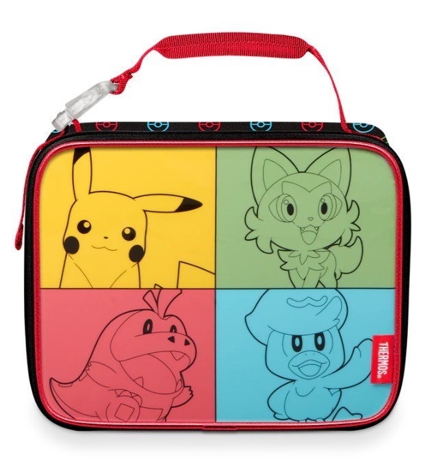Soft Pok&eacute;mon Insulated Lunch Bag Kids Red Handle (No PVC) -
