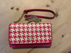 Kate Spade Darcy Chain Wallet Crossbody PINK Houndstooth perfect and clean