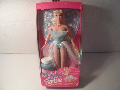 Mattel Bubble Angel Barbie Doll Magic Wings Make Real Bubbles 1994 NIB