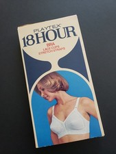 Vintage Playtex 18 Hour Bra Lace Cups Stretch Straps New In Box