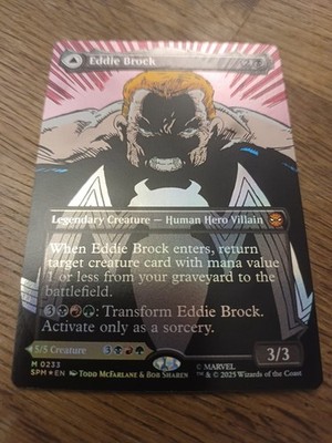 Magic: The Gathering Eddie Brock Venom Lethal Protector V3 Alt Art MTG EN NM
