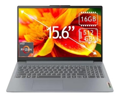 New Lenovo IdeaPad Slim 3 15.6'' Touchscreen FHD Ryzen 7 5825U/16GB/512GB Laptop