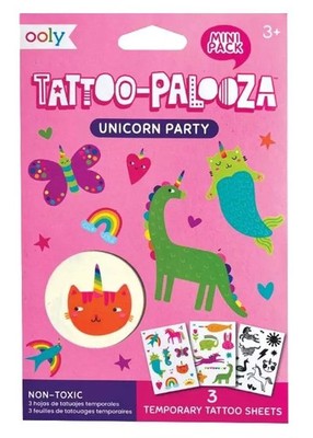 810104680721 Tatuaże zmywalne mini Tattoo Palooza - Jednorożec Ooly