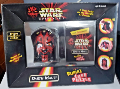 Star Wars Episode I Darth Maul Rubik's Cube Puzzle 1999 Brand New Factory Sealed