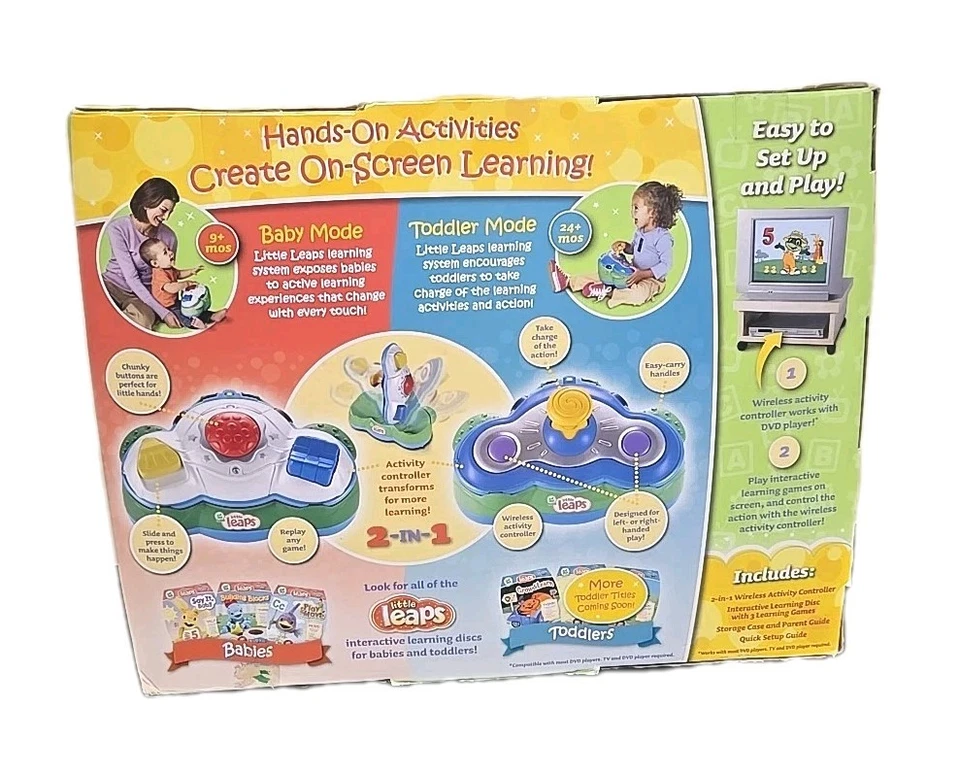 Leap Frog Baby Little Leaps Grow With Me Learning System 2-in-1 Toddler Gift NIB - Image 3 of 4