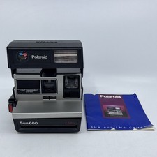 Polaroid Sun 600 LMS Instant Film Camera 1991 Bicentennial Edition w/ Manual