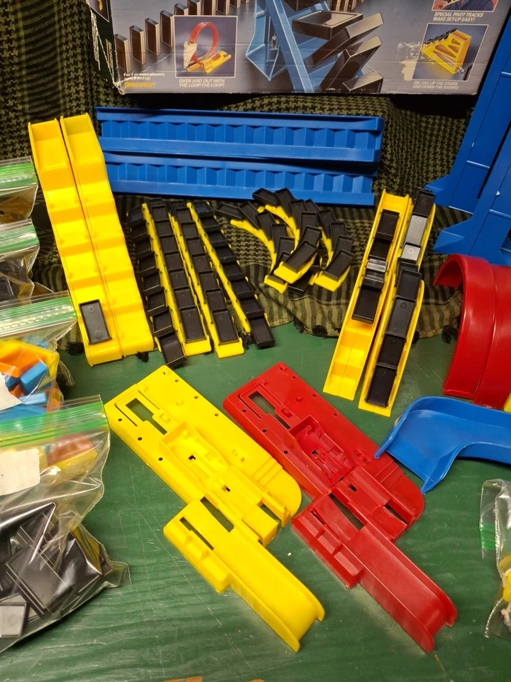 VINTAGE 1989 Domino Rally Intermediate Action Set Game Toy Pressman Complete  - Image 3 of 4