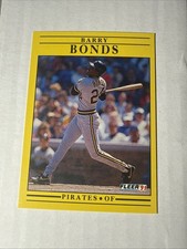 RARE 1991 Fleer Barry Bonds #33 ERROR Card Missing “.” In USA On The Back