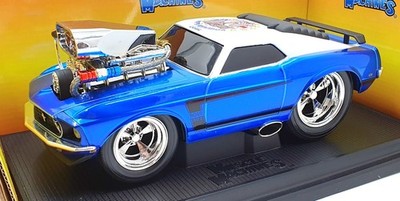 Muscle Machine 1/18 Scale Diecast 71166 - 1969 Ford Boss 302 Vote America Blue