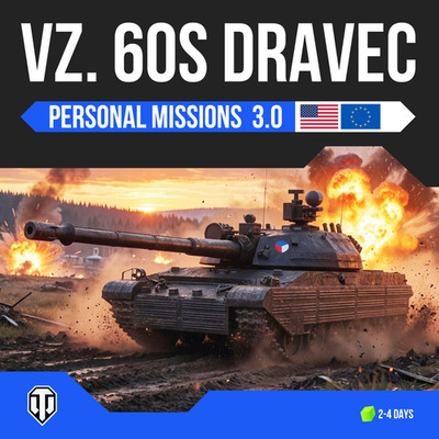 WORLD OF TANKS  VZ.60S DRAVEC [10]   Personal missions  / [2-4 days] - EU | NA
