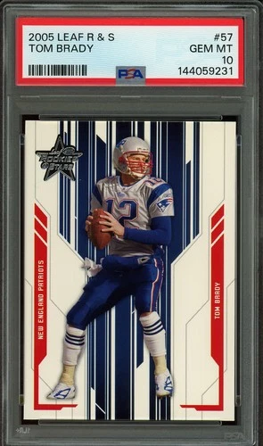 2005 Leaf Rookies & Stars #57 Tom Brady PSA 10