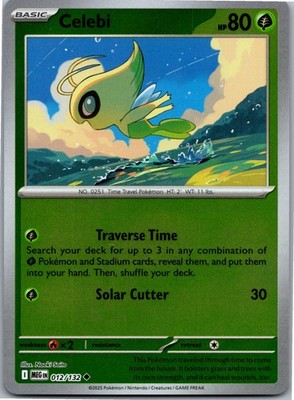 Celebi - ME01: Mega Evolution 012/132 - Uncommon - Reverse Holo