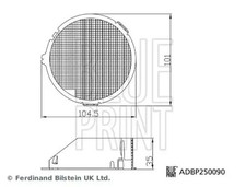 Innenraumfilter Filtereinsatz ADBP250090 BLUE PRINT für TOYOTA AURIS Kombi AURIS