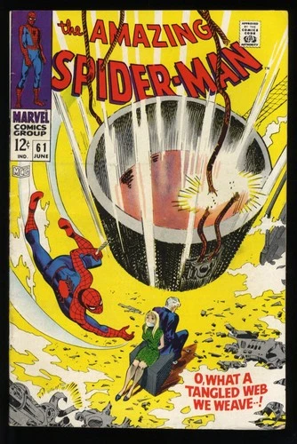 Amazing Spider-Man #61 FN+ 6.5 1st Gwen Stacy Cover Appearance! Marvel 1968