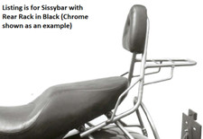 Kawasaki VN800 Drifter Sissybar con Posteriore Portapacchi - Nero Da H&b (