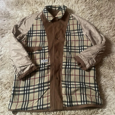 BURBERRY LONDON Winter Jacket coat nova Check overcoat wool mens