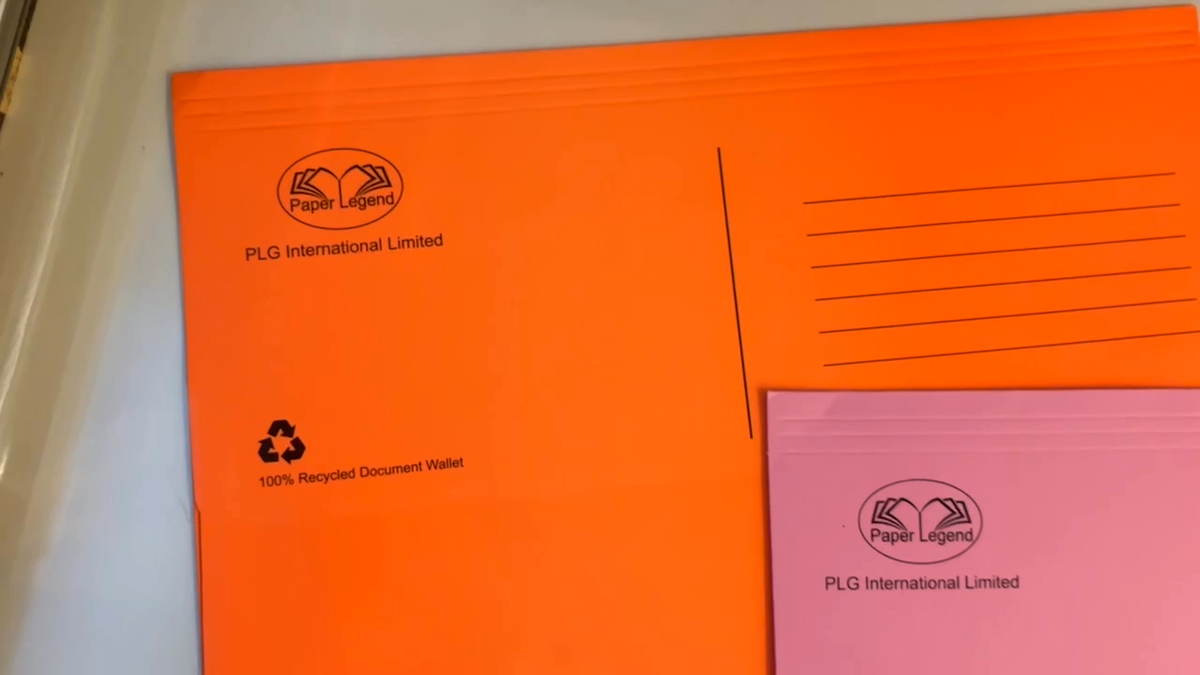 OUYAT 20 Pcs A5 Kraft Paper File Folder, Square Cut Two-Pocket - View #12