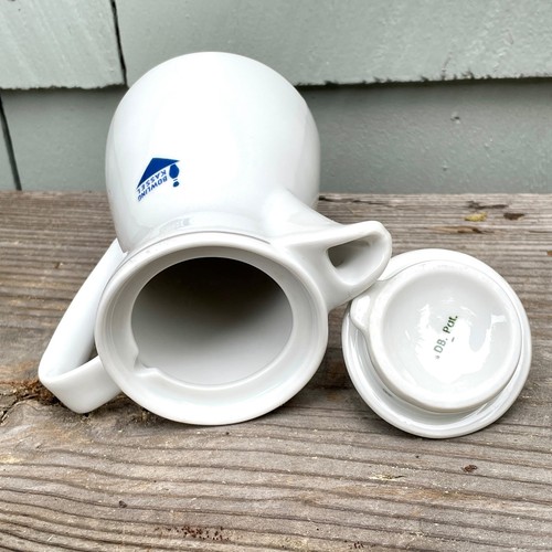 6" Kassel Bowl Bowling Weiden Germany White Porcelain Coffee Service Pot w Lid - Picture 4 of 8